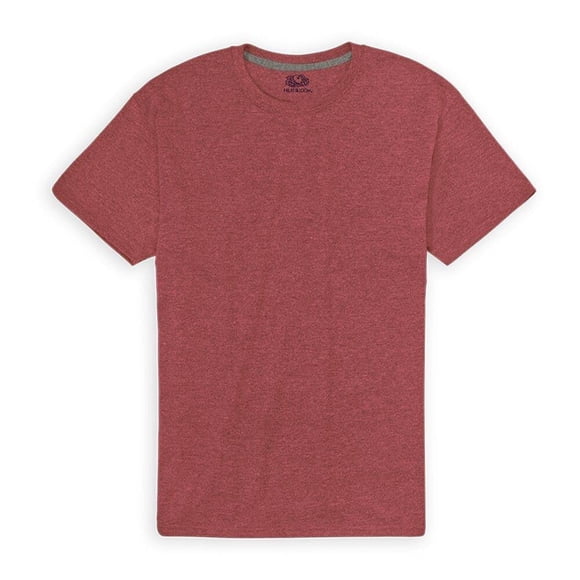 Playera Fruit Of The Loom para Hombre, Cuello Redondo Manga Corta Rojo Jaspe Talla M