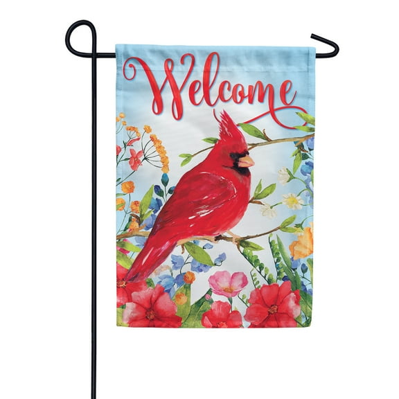 Cardinal Wildflowers 5085 Decorative Flag