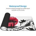 thumbnail image 6 of Japanese Black White Wave Red Sun Samurai Mouse Pad 31.5x11.8 in Desk Accessories Big Extended Non-Slip Rubber Base Mousepad with Stitched Edges Gaming Pc Desktop Large Mouse Pad, 6 of 6