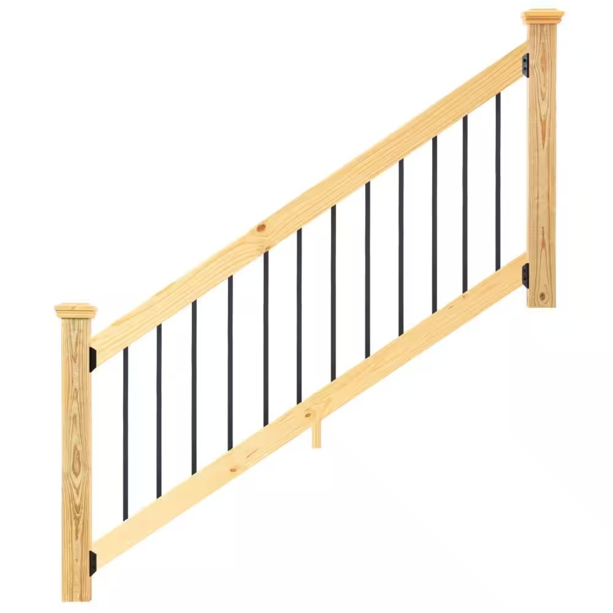 ProWood 6 ft. PressureTreated Wood Stair Railing Kit with Square