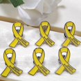 thumbnail image 3 of shiyou-20 Pcs Funeral Ribbon Awareness Pins Memorial Lapel Brooches Forever In Our Hearts For Mourning Event, 3 of 4