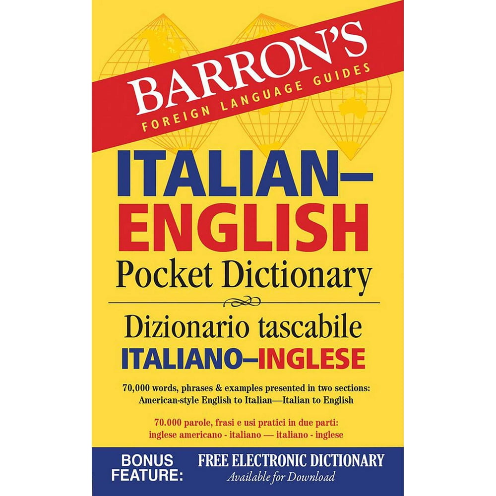 Barron s Pocket Bilingual Dictionaries Italian English Pocket Dictionary 70 000 Words 
