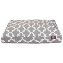 Majestic Pet | Trellis Shredded Memory Foam Rectangle Pet Bed For Dogs, Removable Cover, Gray, Medium