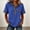 🔥 Blue, variant on Sentmoon Jean Shirts for Women Denim Summer Clothes for Women Short Sleeve Lapel Button Down Patchwork Regular Fit Solid Color Stretchy Ladies Tops and Blouses S-2XL