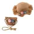 thumbnail image 3 of Sombrero Para El Sol Para Niños Con Tote Gorra De Playa Para Niñas Para Actividades De Pascua En La Playa Caqui Sunnimix sombrero para el sol, 3 of 8