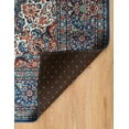 thumbnail image 3 of Linon Home Decor Emerald Area Rug Collection, Blue and Ivory, 6'7" x 9'7", 3 of 6