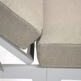 thumbnail image 5 of LeisureMod Chelsea Modern Outdoor White Chaise Lounge Chair With Cushions, 5 of 10
