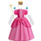 thumbnail image 2 of Vestido de princesa de melocotón para niñas pequeñas, disfraz de Cosplay para niños, traje de fiesta de Carnaval de cumpleaños, ropa de actuación de escenario, nuevo, 2 of 5