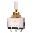 thumbnail image 2 of Interruptor de tono selector de pastilla de metal Hugo Bianca 3 vías Perilla blanca, 2 of 5