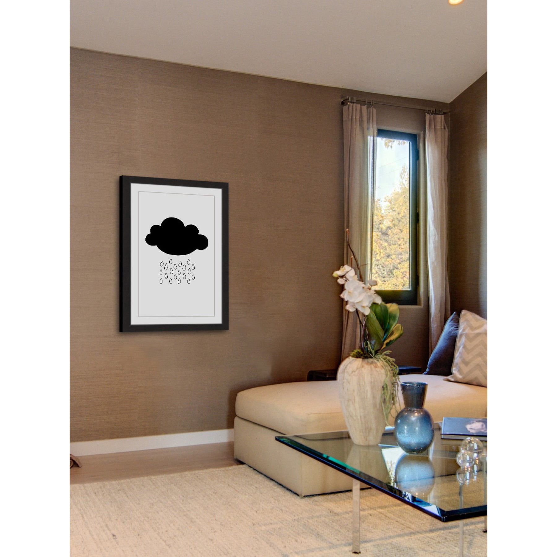 "Black Cloud" Framed Painting Print