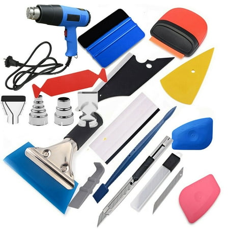 

Foreverun Motor Car Window Tint Wrapping Vinyl Tools+Squeegee Scraper+Applicator+Heat Gun Kits