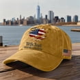 thumbnail image 2 of 250 Anniversary USA Hat We The People Embroidered Cap Independence Day American Flag Hat Adjustable Washed Denim Unisex 2026 Celebration Cap,Yellow, 2 of 5