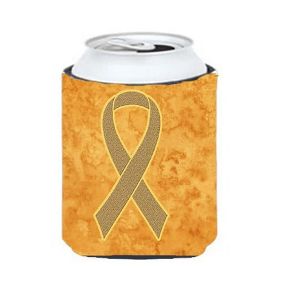 Peach Ribbon for Uterine Cancer Awareness Can or Bottle Hugger, 12 Oz.