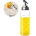 thumbnail image 1 of Botella dispensadora de aceite de oliva, botella dispensadora de vinagre con tapa antigoteo, recipiente para condimentos líquidos, decantador de vidrio para cocina de 300 ml, 1 of 5