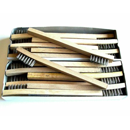 

WIRE BRUSH 24 PC. STAINLESS STEEL WIRE BRUSH TOOTH BRUSH STYLE