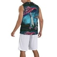 thumbnail image 2 of Naloa Fantasy Mushrooms Basketball Jersey Reversible Men's Mesh Athletic Sports Shirts Training Practice S-4XLXX-Large, 2 of 6