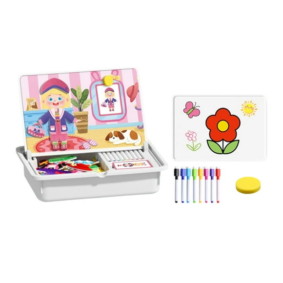 Stylo 8 ml Mag Netic Casse-Têtes Visage Déguisement Jeu de Voyage Double Face Préscolaire Éducatif Jouet d'Apprentissage pour Enfants Adultes 14+ Ans Enseignement Interdisciplinaire via l'Éducation Extérieure compatible Fathead