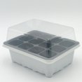 thumbnail image 1 of Lojalitet Juego De 3 Propagadores De Jardín, Kits De Bandejas De Semillas con 12 Celdas, Bandeja De Inicio De Semillas con Cúpula Y Base (12 Celdas Por Bandeja),Blanco, 1 of 6
