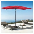 thumbnail image 2 of 6.5x10ft Rectangular Patio Umbrella - Outdoor Table Umbrella with Tilt & Crank - UV Protection for Garden, Deck, Backyard & Pool, 2 of 6