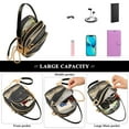 thumbnail image 5 of FORMRS Crossbody Bag for Women Quilted Travel Shoulder Cell Phone Purse with Chain Strap Handbag, Retro Halloween Cat, 5 of 7