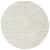 SAFAVIEH Herat Keeley Solid Area Rug, Ivory/Beige, 5' x 5' Round