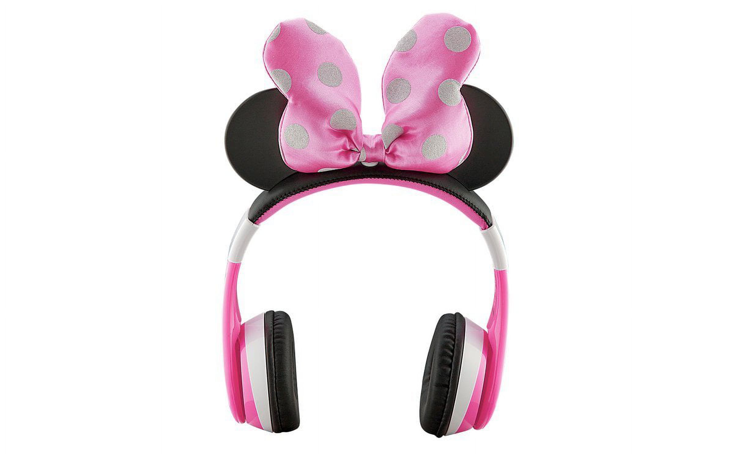eKids Minnie Mouse Bluetooth Headphones for Kids, Pink photo 5