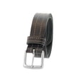 thumbnail image 2 of 1-1/2 in. US Steer Hide Leather Double Stitch Men's Belt w/ Antq. Nickel Buckle- Black, 2 of 2