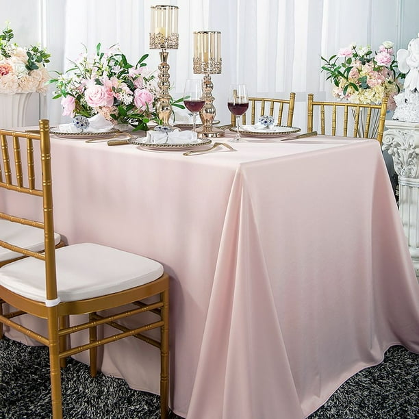 Wedding Linens Inc. Wholesale Scuba Wrinkle Free 60" x 120" Rectangular ...