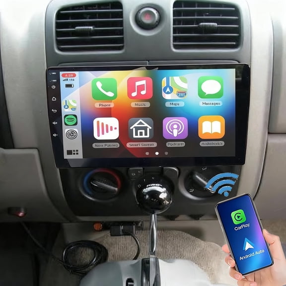 Gsuatey 4 64G Car Radio for Chevrolet Colorado 2004-2012 with Carplay Android Auto, 10.1'' Touchscreen Car Stereo GPS WiFi Mirror Link DSP Bluetooth FM/RDS SWC Backup Camera Mic