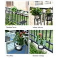thumbnail image 4 of Estante Para Flores De Balcón, Soporte Para Maceta De Hierro De Estilo Europeo, Ventana Colgante, Estante Para Lavabo De Plantación Verde Advancent HA025546-02, 4 of 5