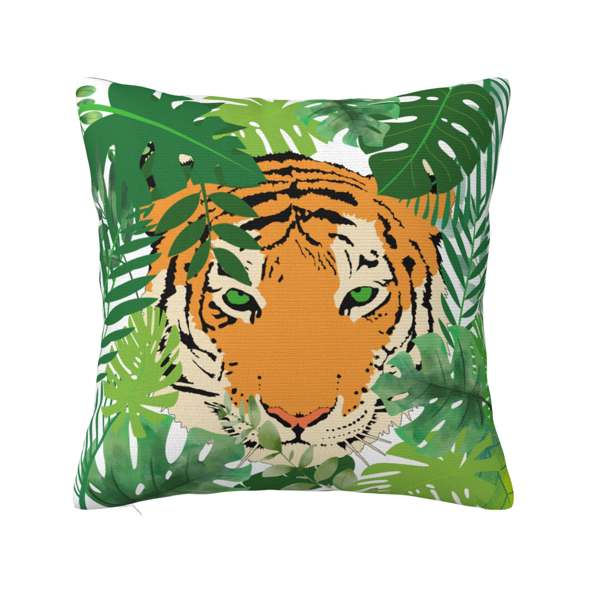 ZICANCN Decorative Throw Pillow Covers , Tiger Wildlife Animal Couch