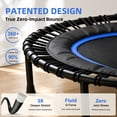thumbnail image 5 of Verviso 40"/46"/50" Bungee Rebounder Mini Trampoline for Adults, Foldable & Quiet Indoor Fitness Trampoline with Adjustable Handlebar, 460LBS Capacity, 5 of 10