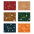 thumbnail image 1 of Merry Christmas Greeting Cards, Lovely Cartoon Creative Design/Mini Gift Greeting Cards - Snowflake Christmas elements 6 Cards & Envelopes, Best Gift Cards for Kids, Families, Friends, Colleague, 1 of 5