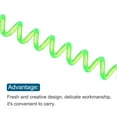thumbnail image 4 of Unique Bargains Porte-Clés en Plastique Extensible avec Spirale, Vert Clair 6 Pack, 4 of 5