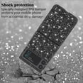 thumbnail image 4 of Compatible with Samsung Z Flip 4 Case Glitter Shockproof, for Samsung Galaxy Z Flip 4 Phone Case Bling Sparkly Soft TPU and PC Silicone Shiny Girl Women Thin Protective Cover (Black), 4 of 14
