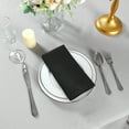thumbnail image 6 of Cloth Napkins 20x20 inch 100 Packs Washable Polyester Dinner Napkins Soft Table Napkins for Wedding Party Dining Banquet(Black,100PCS), 6 of 7