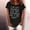 Black, variant on Tops for Women,Womens Casual T-Shirt Funny Letter Printed Short Sleeve O-Neck Tees Top