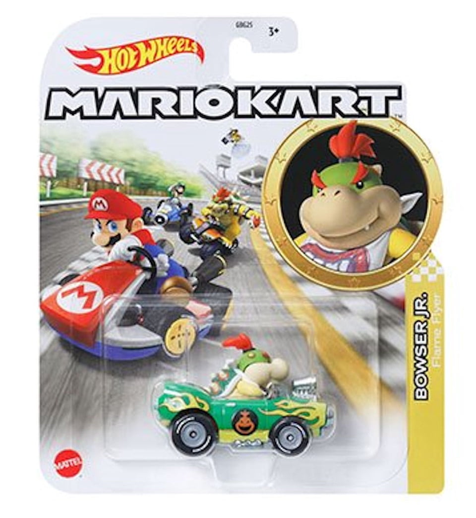 Hot Wheels Mario Kart Die-Cast Character Cars Collection, Set of 8, Nintendo Gaming Vehicles Gbg25-957M