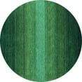 thumbnail image 1 of Ahgly Company Indoor Round Abstract Light Blue Contemporary Area Rugs, 4' Round, 1 of 4