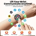 thumbnail image 3 of Mingdaln Smart Watch for Women, with 1.39" HD Answer Make Call/IP68 Waterproof/10 Days Standby, with Fitness Tracker,Smartwatch for Android IPhone Devices（Gold）, 3 of 6