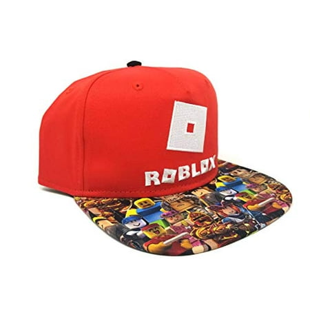 Roblox Boys Snapback Hat Youth One Size Red Walmart Canada - blue baseball hat roblox
