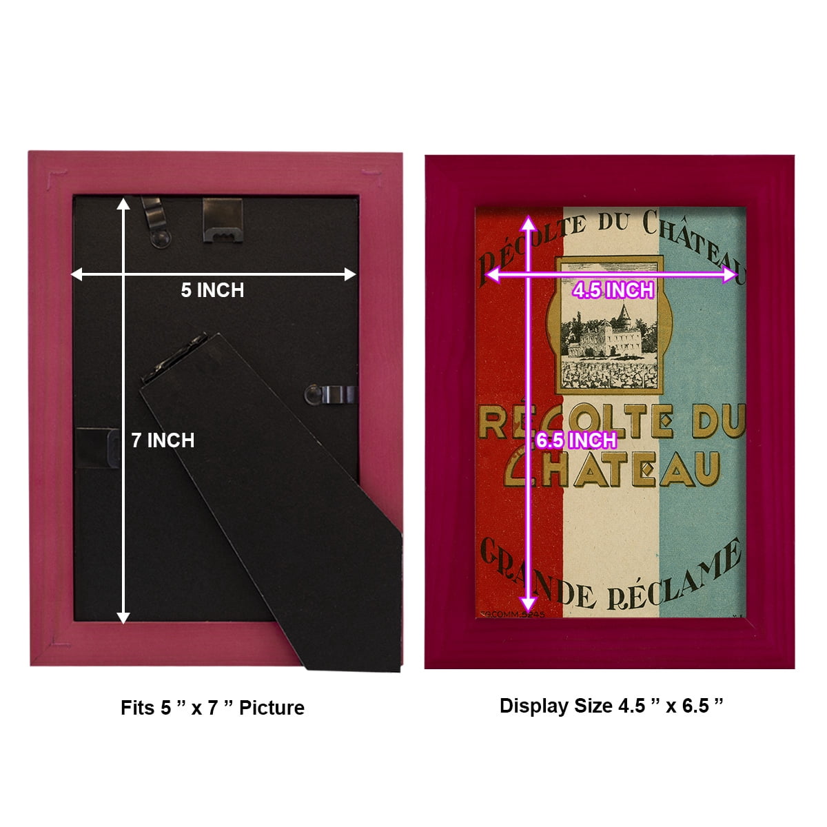 Recolte Du Chateau -Framed Print w/glass-Cherry Red