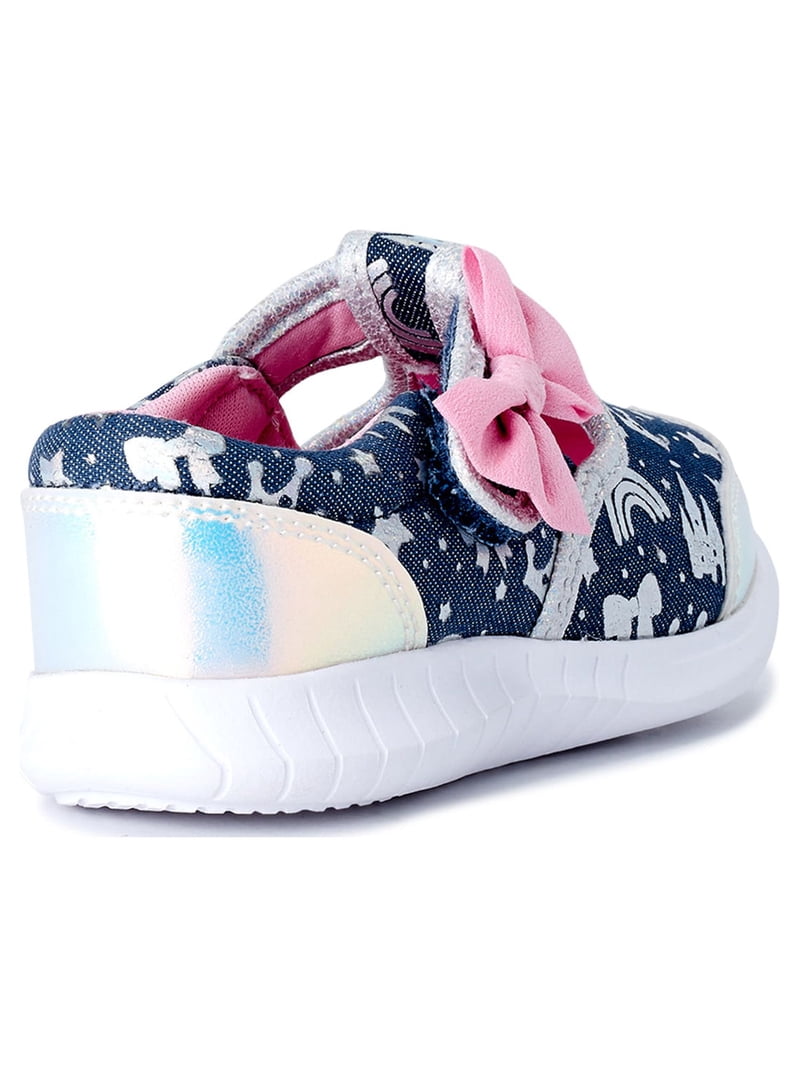 Athletic Works Toddler Girls' T-Strap Sneakers, Sizes 7-12 - Walmart.com