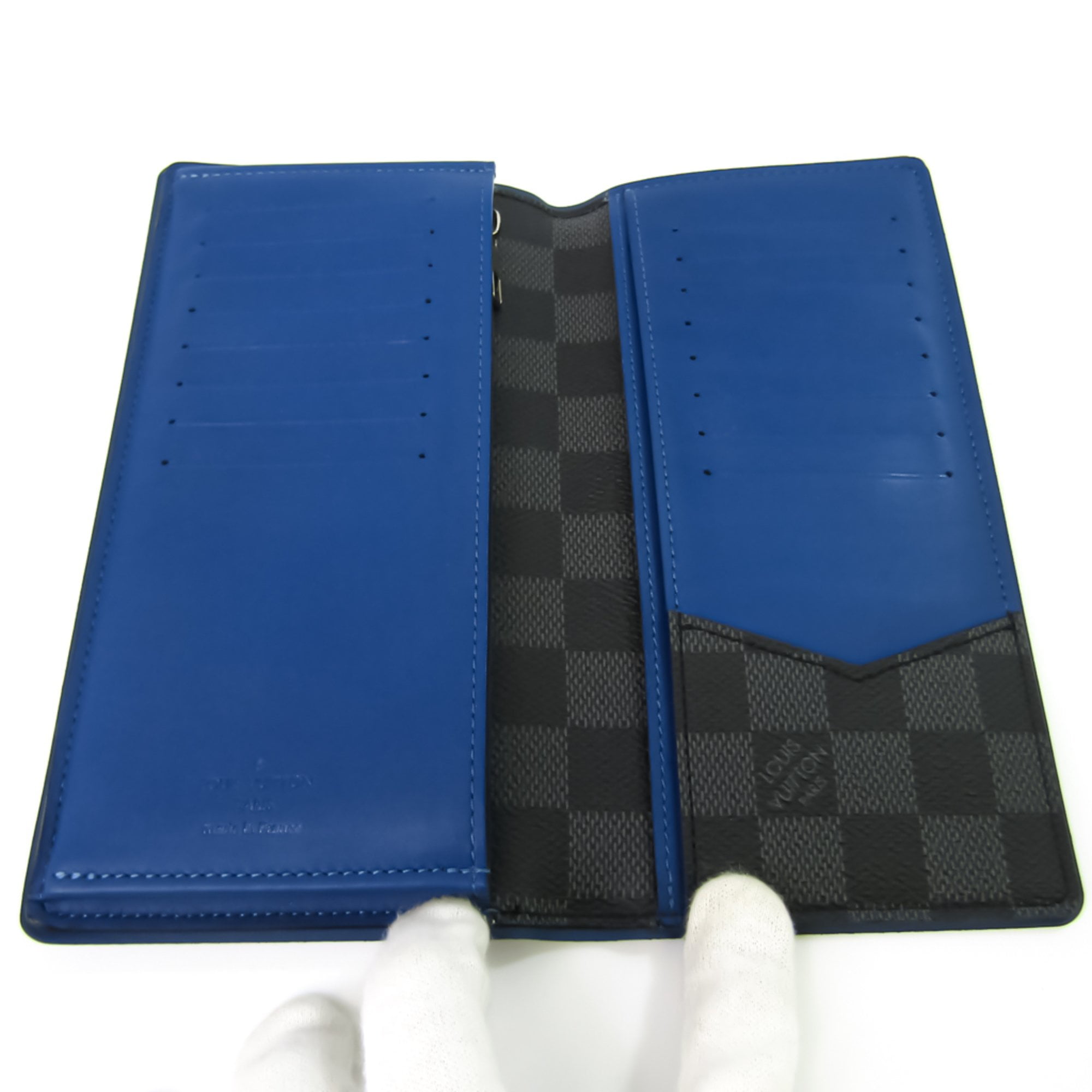Louis Vuitton Damier Cobalt Jungle Brazza Wallet QJA07USTBB002