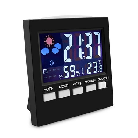 Alphanumeric Lcd Display - Digital Display Thermometer humidity clock Colorful LCD Alarm Calendar Weather