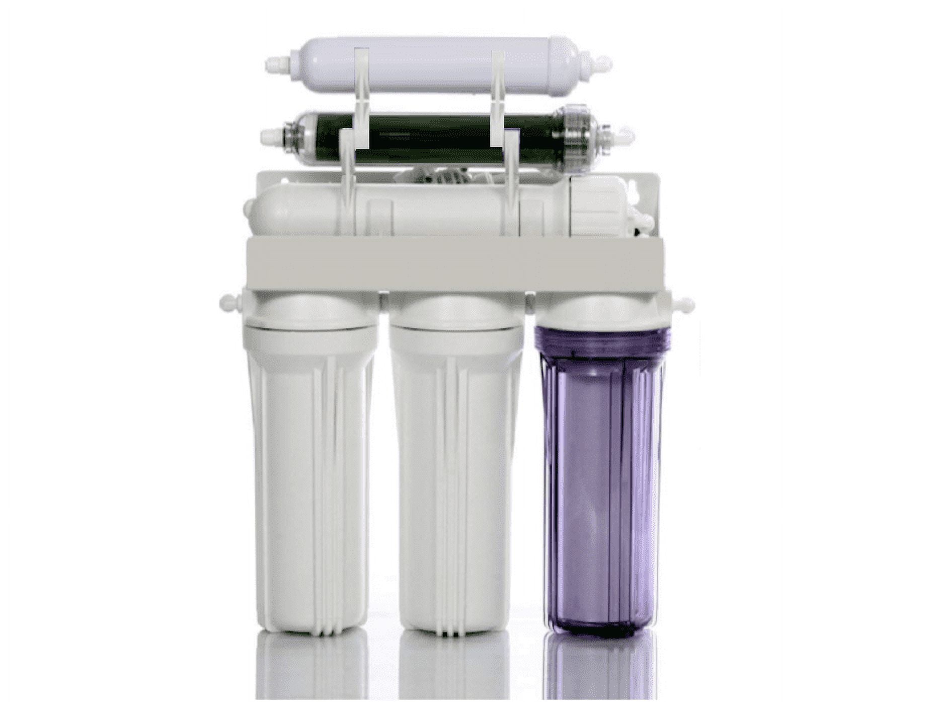 75 GPD - 6 Stage Dual Outlet Use (Drinking & Aquarium Reef/Deionization) Reverse Osmosis Water System (RO/DI) + Tank