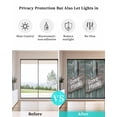 thumbnail image 4 of Window Privacy Film Farmhouse Door Stained Glass Window Film Decorative Sun Block Window Cover Vintage Abstract Country Wooden Door Window Clings Static Adhesive Sticker for Bathroom 29.5"x78.7", 4 of 7