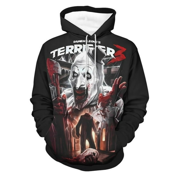 Terrifier 3 Hoodie Unisex 3d Novelty Hoodies Graphic Hoodies Pullover Sweatshirts For Men Women Teen S