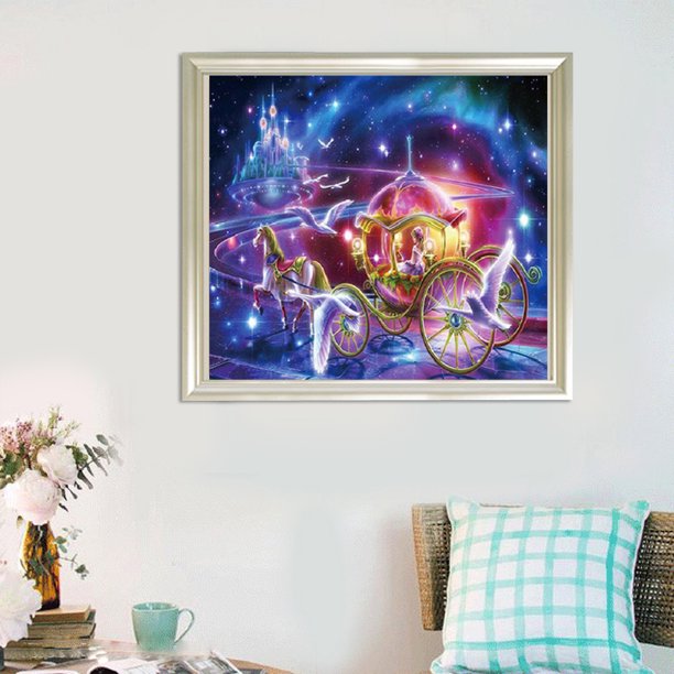 Cuadros Decorativos 5D bricolaje redondo taladro diamante pintura carro cruz puntada bordado mosaico Ndcxsfigh Nuevos Originales