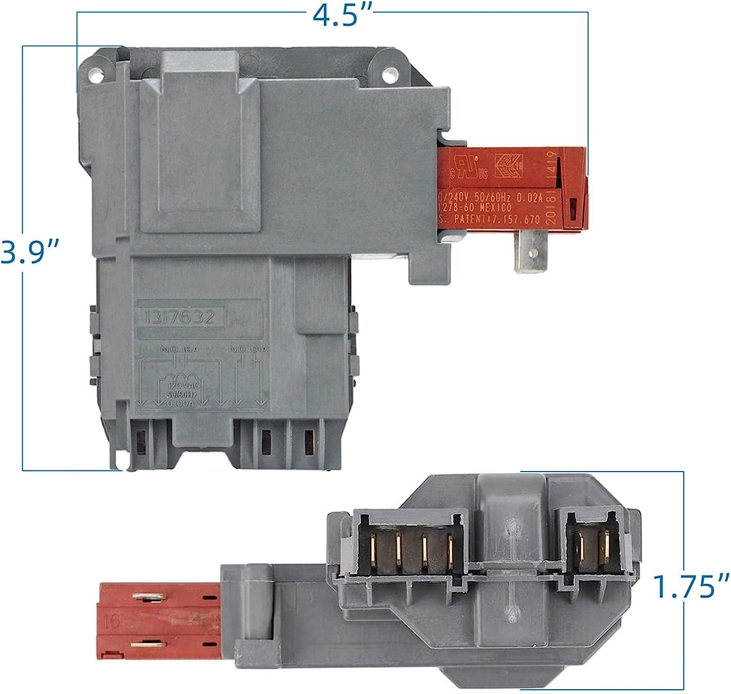Scaroo131763202 Washer Door Lock Switch Fit For Frigidaire 3626240 2-PACK